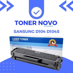 Toner Compatível MLT D104 D104S, PRETO 1.5k