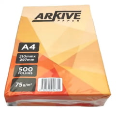 PAPEL SULFITE A4 PREMIUM ARKIVE PAPER 75G 500 FOLHAS